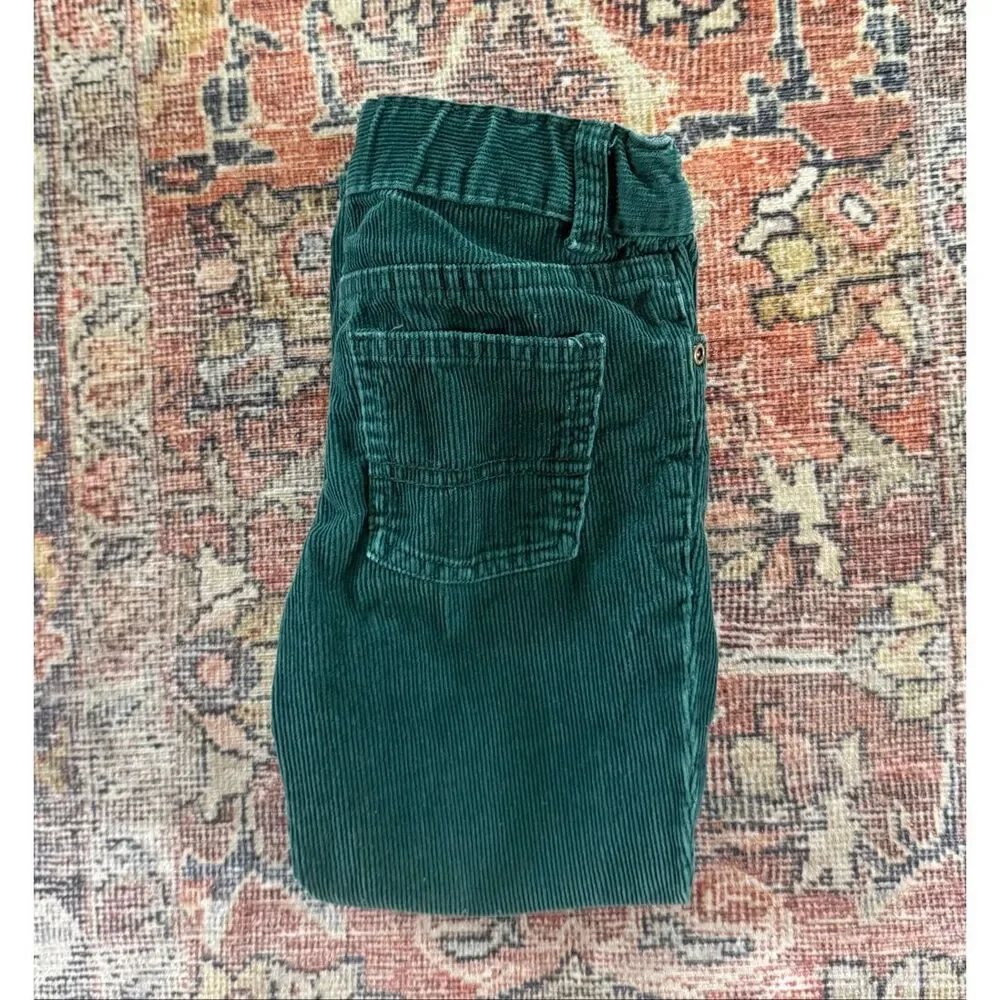 Carter’s 4T Toddler Boys Green Corduroy Straight Leg Pants